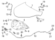 2015 Toyota Yaris Hood Cable Diagram - 53601-05030-C2