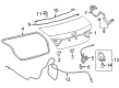 2015 Toyota Camry Weather Strip Diagram - 64461-06180