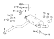 Toyota GR Supra Tail Pipe Diagram - 17448-WAA01