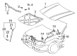 2001 Toyota Avalon Hood Diagram - 53301-AC020