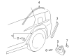 2005 Toyota Echo Mud Flaps Diagram - 76625-52060