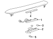 1992 Toyota Camry Spoiler Diagram - 76891-33900