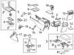 2017 Toyota Camry Center Console Base Diagram - 58801-06160