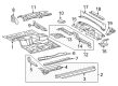 2007 Toyota Tacoma Floor Pan Diagram - 58111-04410