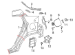 2020 Toyota C-HR Fuel Door Diagram - 77350-10080