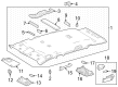 Toyota RAV4 Sun Visor Diagram - 74310-0R100-B0