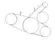 2005 Scion xA Drive Belt Diagram - 90916-02705