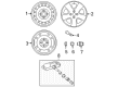 2010 Toyota Yaris Spare Wheel Diagram - 42611-52503