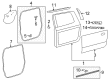 2020 Toyota Tundra Weather Strip Diagram - 68163-0C020