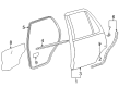 1997 Toyota 4Runner Weather Strip Diagram - 68163-35010