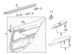 2018 Toyota Camry Weather Strip Diagram - 68174-33101