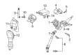 2012 Scion tC Steering Column Cover Diagram - 45025-21030