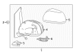 Toyota Sienna Car Mirror Diagram - 87910-08122-B0