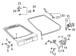 2000 Toyota Celica Door Seal Diagram - 67881-20141