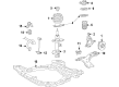 Toyota Corolla Front Cross-Member Diagram - 51201-02221