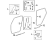 2012 Scion xB Weather Strip Diagram - 62331-12260-B0