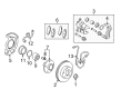 2016 Toyota Camry Brake Pad Set Diagram - 04466-06200