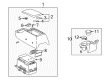 2000 Toyota Tundra Center Console Base Diagram - 58901-0C010-B2