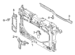 2016 Scion iA Radiator Support Diagram - 53201-WB003