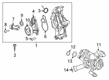 2021 Toyota GR Supra Thermostat Housing Diagram - 16268-WAA02