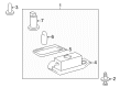 2001 Toyota Avalon Light Socket Diagram - 81275-AA010