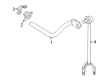 2023 Toyota Mirai Sway Bar Bracket Diagram - 48832-50020