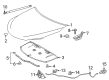 2016 Toyota Camry Hood Hinge Diagram - 53410-06320