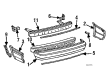 1986 Toyota Corolla Bumper Diagram - 52159-12100