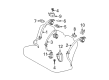 2011 Toyota Prius Seat Belt Diagram - 73210-47122-B1