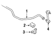 1986 Toyota Camry Sway Bar Bracket Diagram - 48832-32010