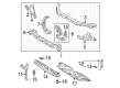 1995 Toyota Avalon Front Cross-Member Diagram - 57104-07010