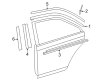 2013 Toyota Camry Door Moldings Diagram - 75761-06080