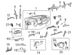 2002 Toyota Highlander Center Console Latch Diagram - 55460-33010-P1