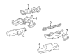 2004 Toyota Land Cruiser Exhaust Heat Shield Diagram - 17168-50090