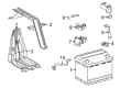 2022 Toyota Highlander Battery Tray Diagram - 74440-0E010