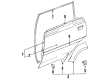 1991 Toyota Land Cruiser Door Moldings Diagram - 75730-60020