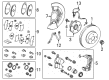 2021 Toyota Venza Backing Plate Diagram - 47781-33060