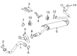 2008 Toyota RAV4 Exhaust Pipe Diagram - 17403-0P081