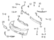 Toyota License Plate Diagram - 75101-AA040