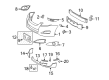 2012 Toyota Matrix License Plate Diagram - 75101-02030