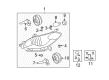 2010 Toyota Matrix Headlight Diagram - 81150-02650