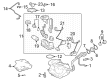 Toyota RAV4 Fuel Line Clamps Diagram - 77285-06590