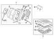 2004 Toyota Avalon Seat Cover Diagram - 71071-AC160-A2