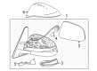 2017 Toyota 4Runner Car Mirror Diagram - 87931-35C00