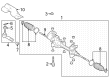 2024 Toyota Grand Highlander Rack and Pinion Boot Diagram - 45535-09720