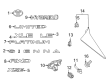 2021 Toyota Sienna Parking Assist Distance Sensor Diagram - 89341-K0060-P6