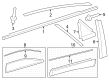 Toyota Crown Door Moldings Diagram - 75730-30530