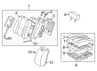 Toyota Avalon Armrest Diagram - 72820-AC061-A0