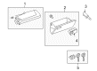 2009 Toyota RAV4 Glove Box Diagram - 55550-0R011-B1