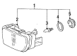 1992 Toyota MR2 Fog Light Diagram - 81211-17040